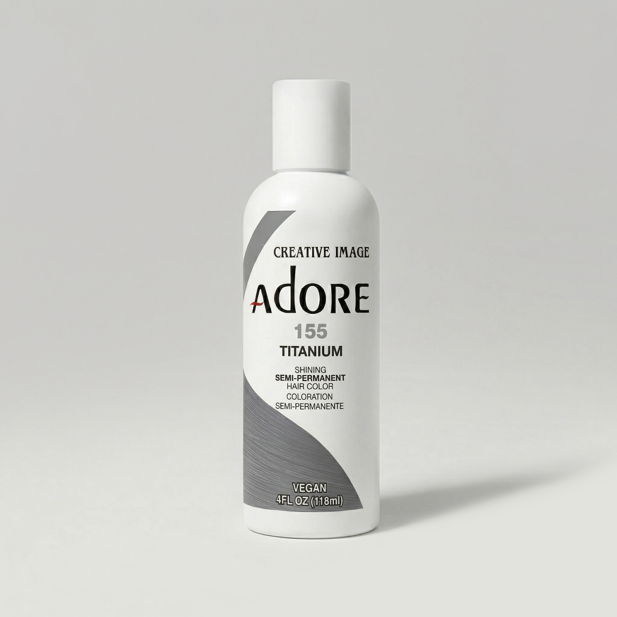 Adore Semi-Permanent Hair Color 155 Titanium 155