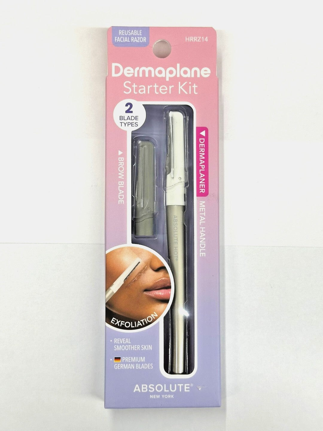 Absolute New York Dermaplane Starter Kit for Hair Brows & Exfoliation #hrrz14