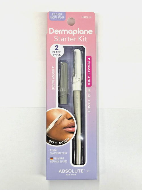 Absolute New York Dermaplane Starter Kit for Hair Brows & Exfoliation #hrrz14