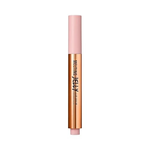 KISS NEW YORK Professional Melting Jelly Lip Balm, High Shine & Moisturizing Lip Stick, Long Lasting, Plumping Effect Look, Non-Sticky & Not Cakey, Ea