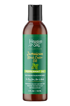 Hawaiian Silky Jamaican  Peppermint Oil Black Castor Oil 4oz