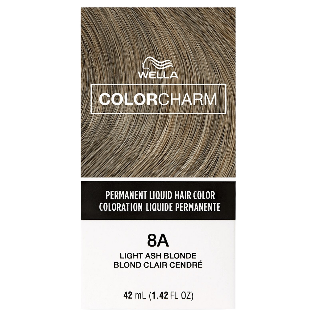 Wella Color Charm Permanent Liquid Hair Color Light Ash Blonde 8A/740.5 *