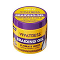 VIVATRESS Ultimate Hold Braiding Gel – 4X Extra Strong, No Flake, Non Greasy, Long Lasting Sleek Styling Gel with Keratin, Biotin & Rosemary (16 Oz)