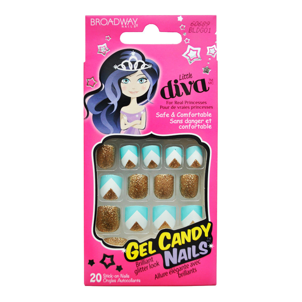Gold Finger Little Diva Nails BLDG01