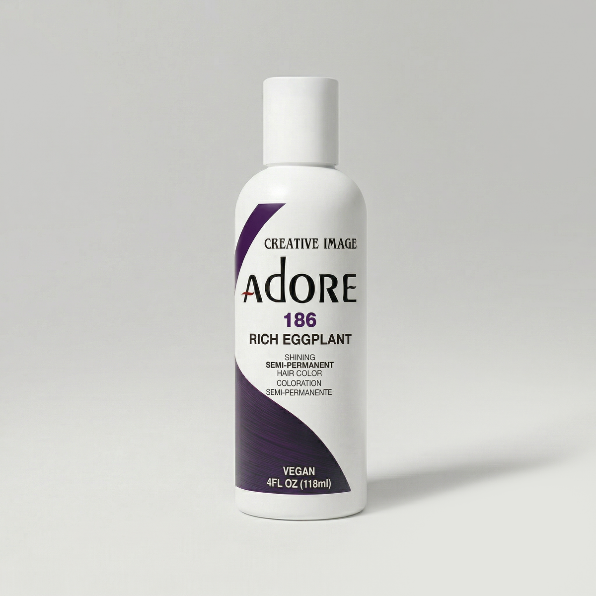 Adore Semi-Permanent Hair Color 186 Rich Eggplant 186