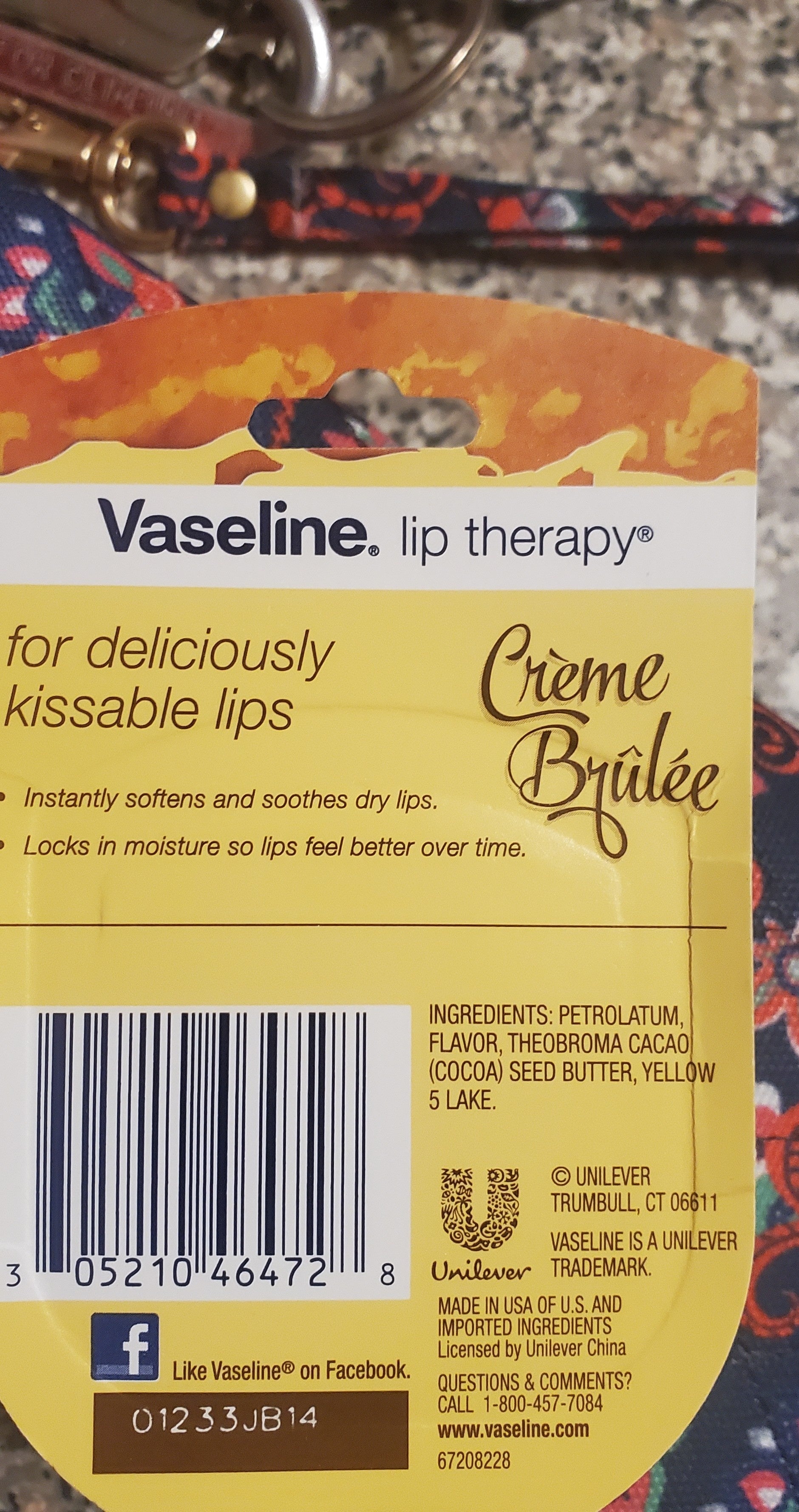 Vaseline Creme Brulee Lip Therapy 0.25oz