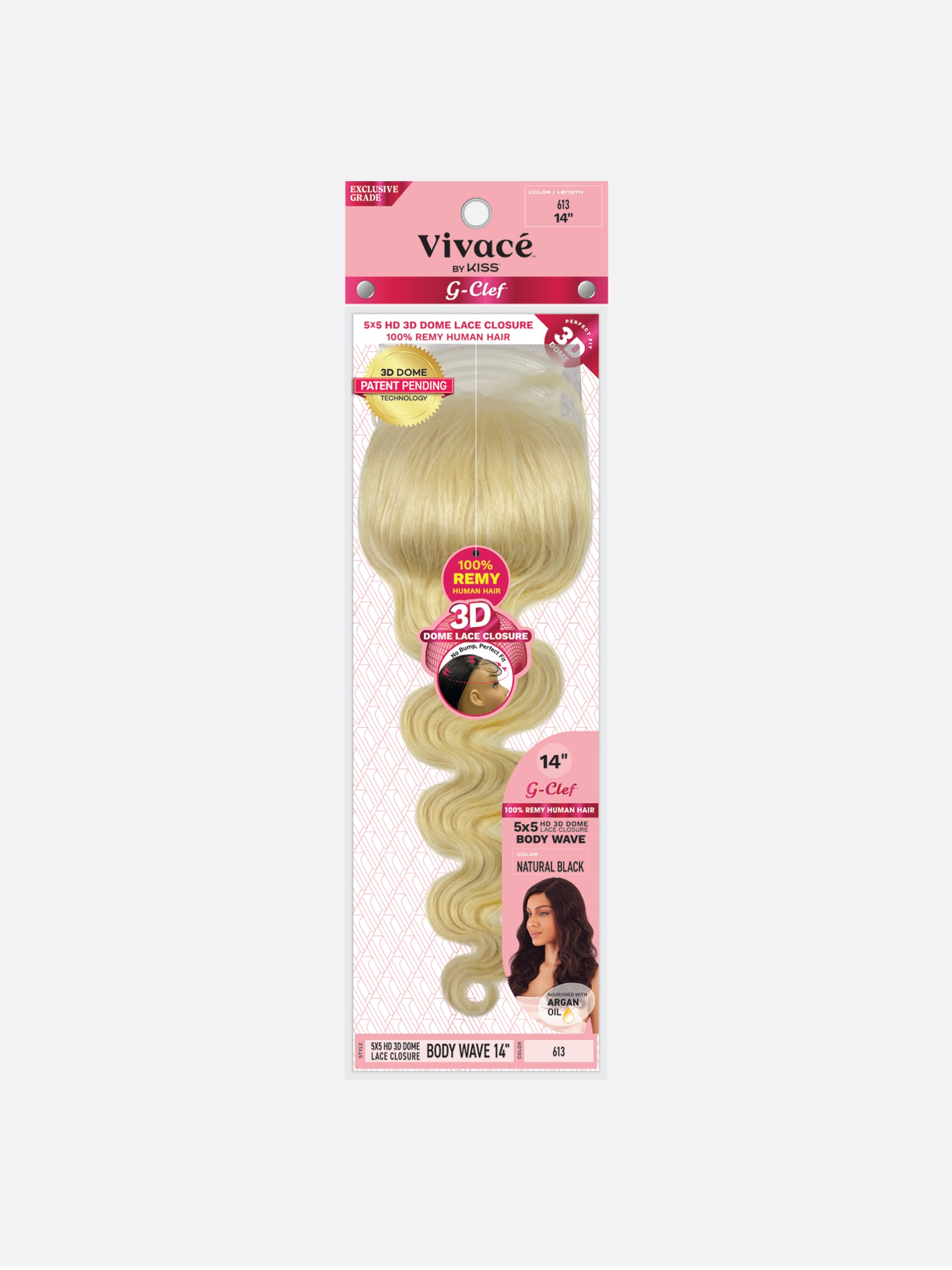 G CLEF 5x5 CLOSURE BODY WAVE official pack