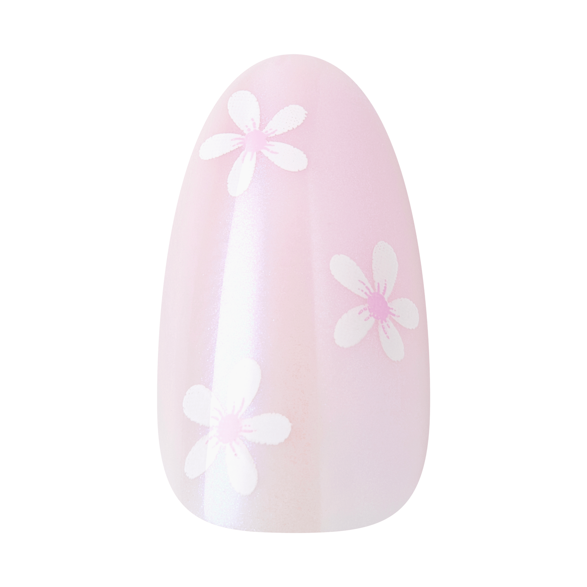 Kiss Glam 3D & Jewel Press On Fake Glue Nails  - Breeze of Bliss | Design, Pink, Medium, Almond official pack