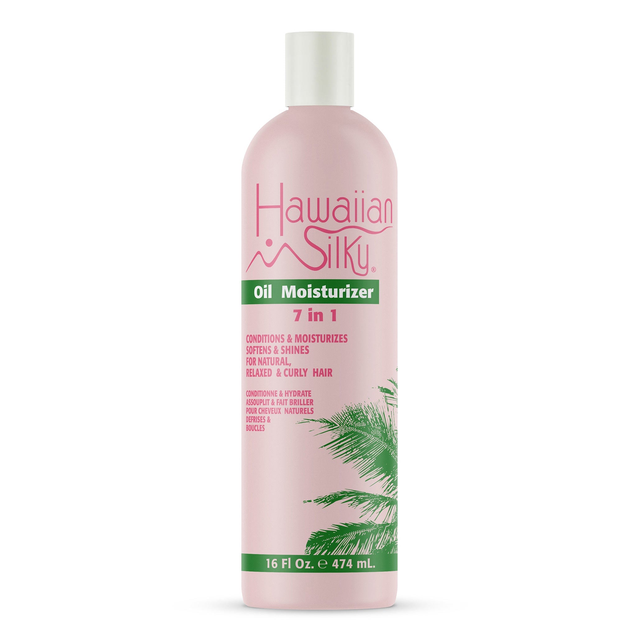 Hawaiian Silky Oil Moisturizer 7 In 1 16.0 oz — official pack photo 20018 (20018_HS__7-in-1OilMoisturizer_16oz.jpg) from afamconcept.com
