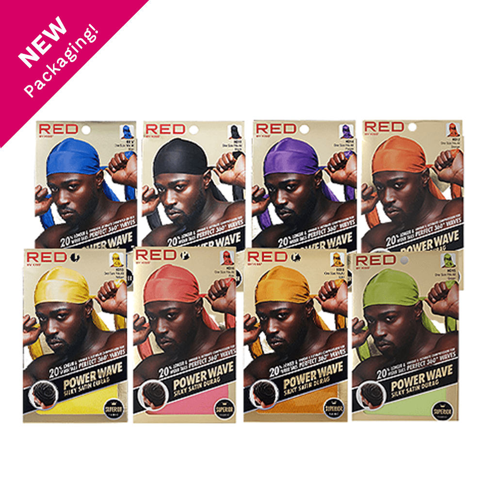 Red Power Wave Silky Satin Durag HD11