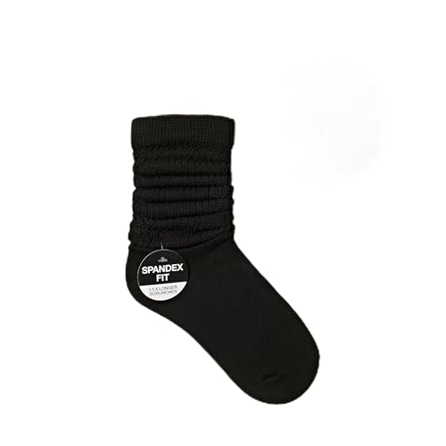 ARRIA Slouch Socks – Women’s Cute Trendy, Soft Ribbed Stacked, Classic Colors, Pilates Barre Yoga Wear, Breathable Cozy Sock (US, Numeric, 9, 11