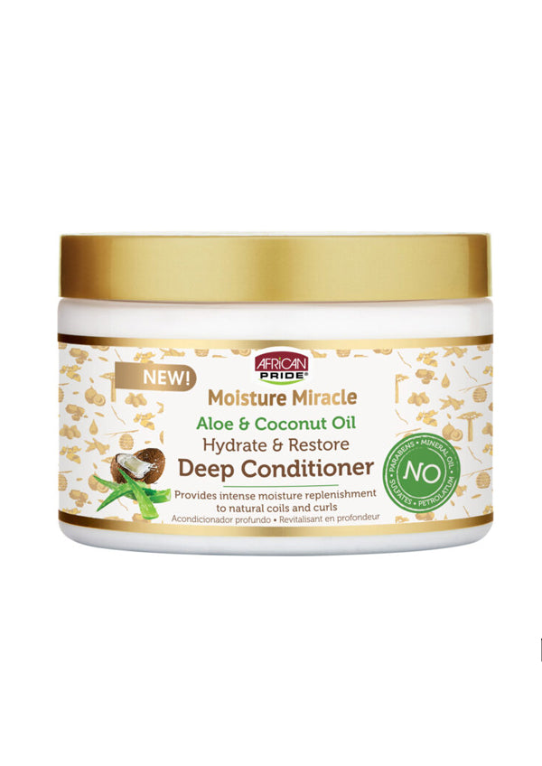 Africn Pride Mosture Miracle Aloe & Coconut Oil 12 Oz