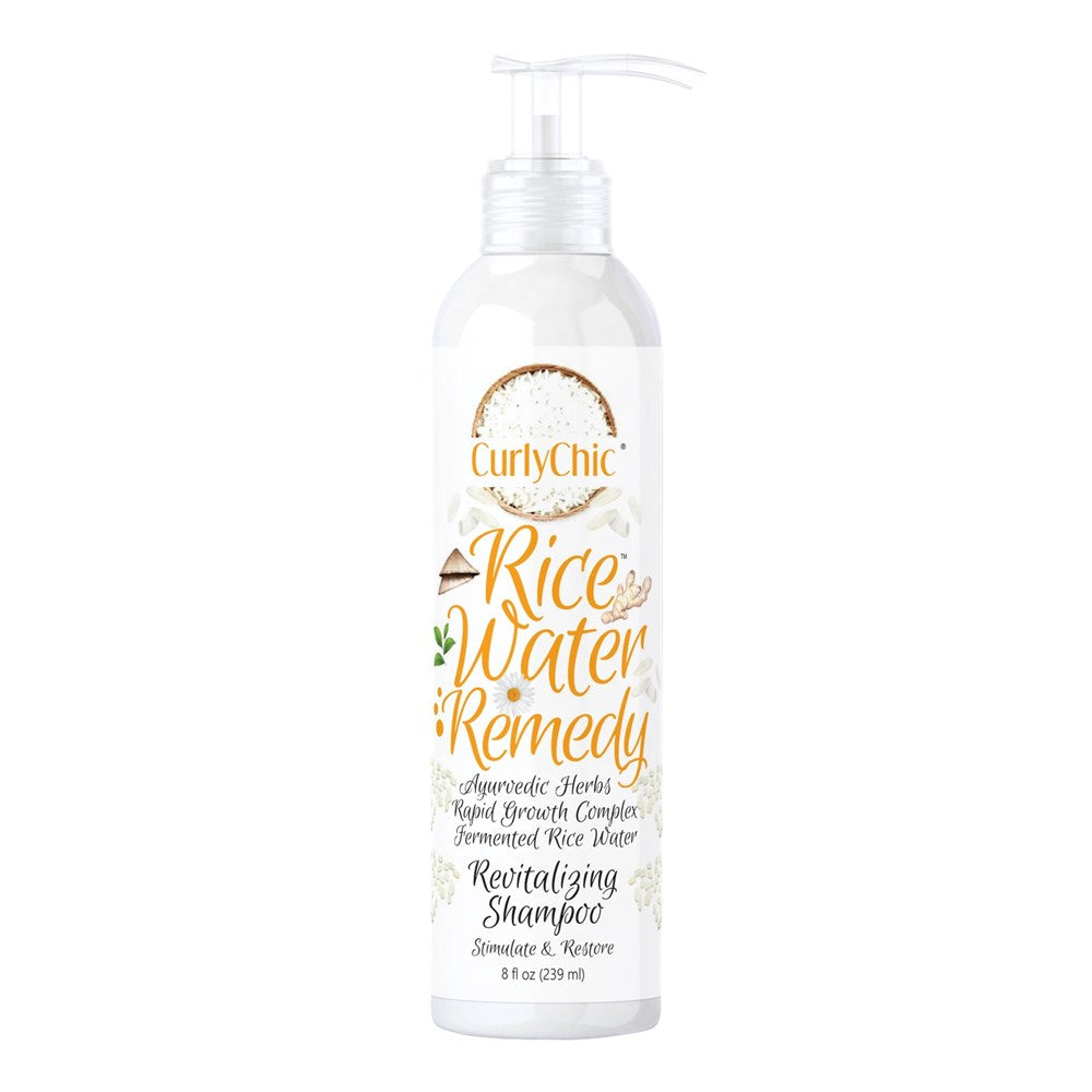 Curly Chic Rice Water Remedy Revitalizing Shampoo 8 Oz *