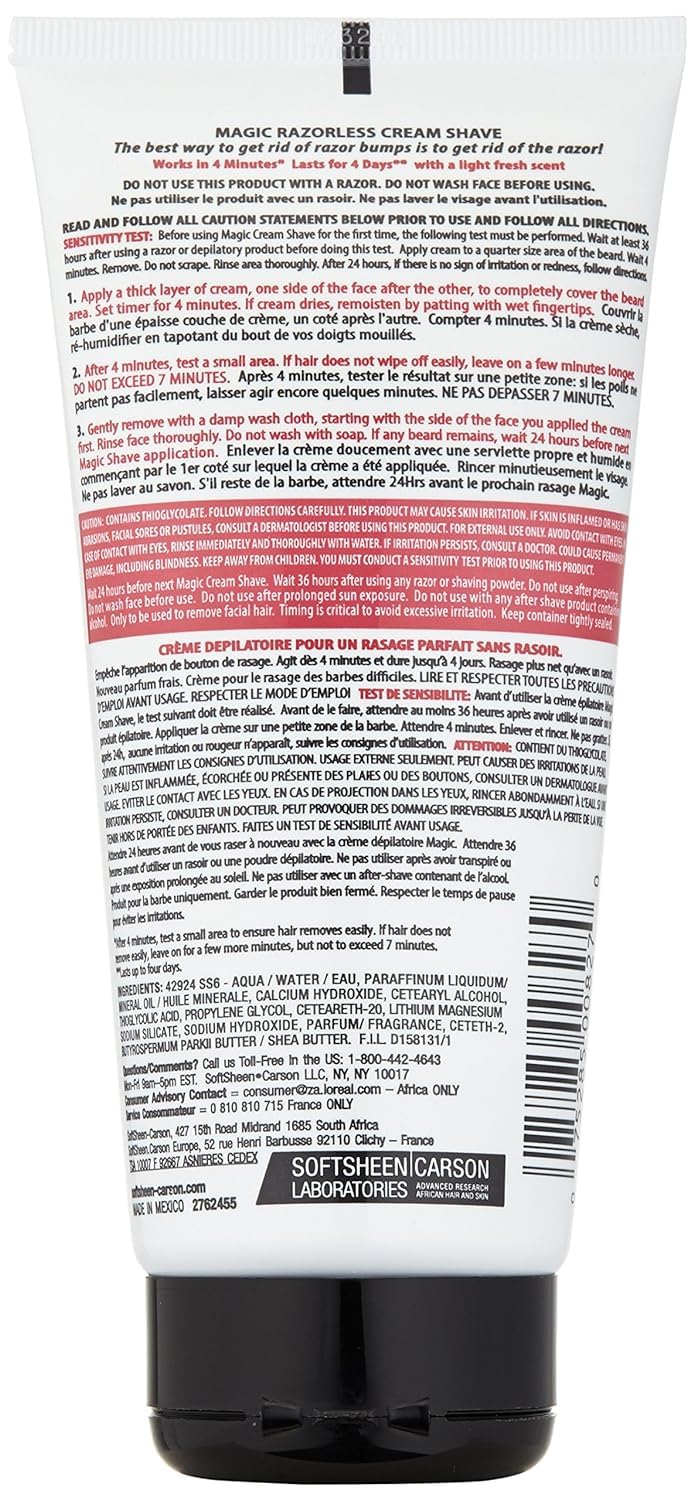 Magic Razorless Cream Shave Extra Strength 6oz *