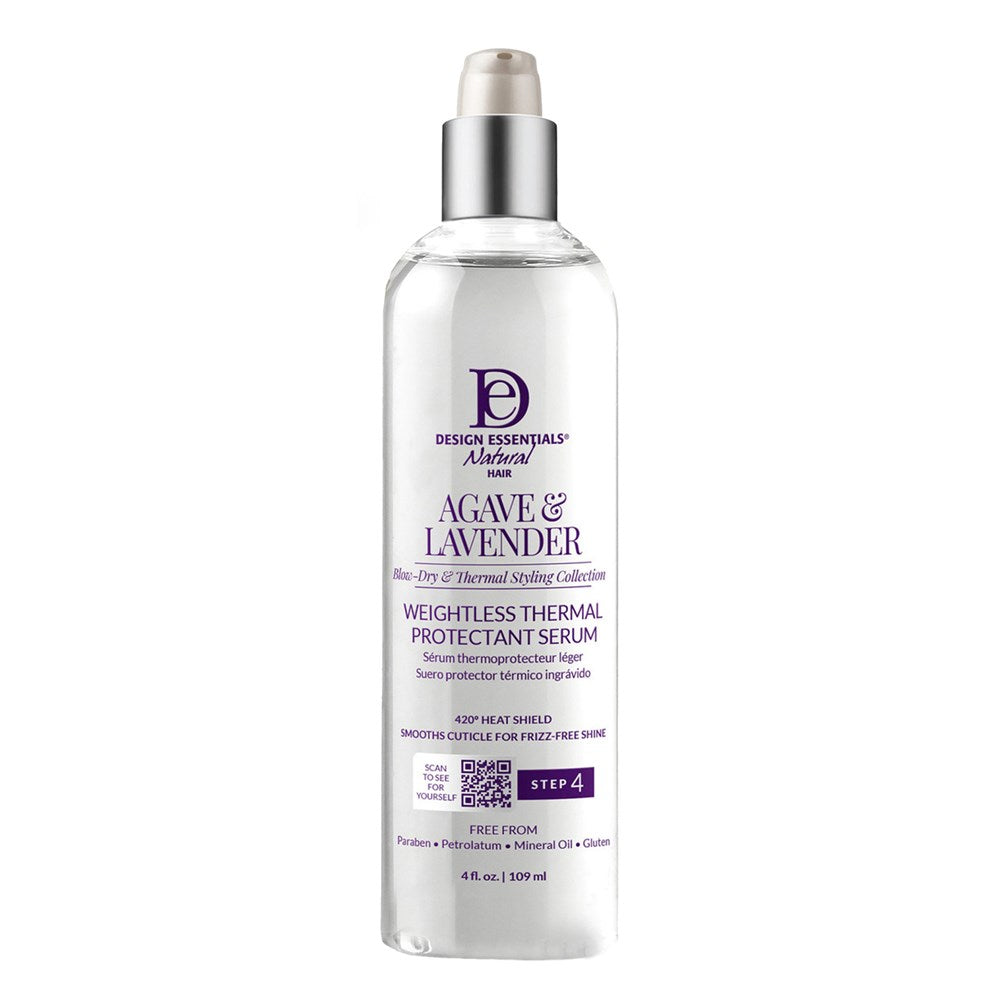Design Essentials Agave & Lavender Thermal Protectant Serum Step 4 4oz *