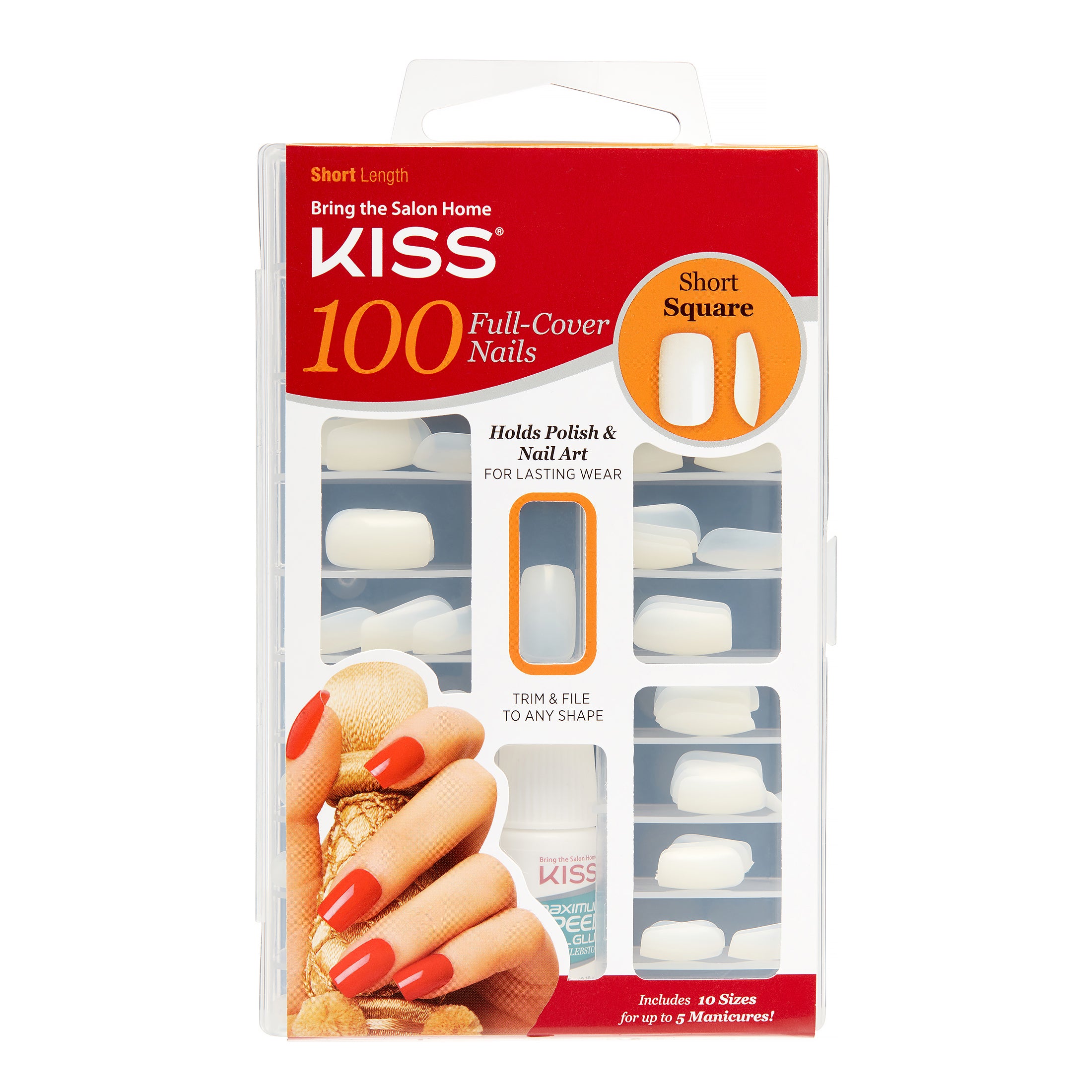 Kiss Full Cover Nails Short Square