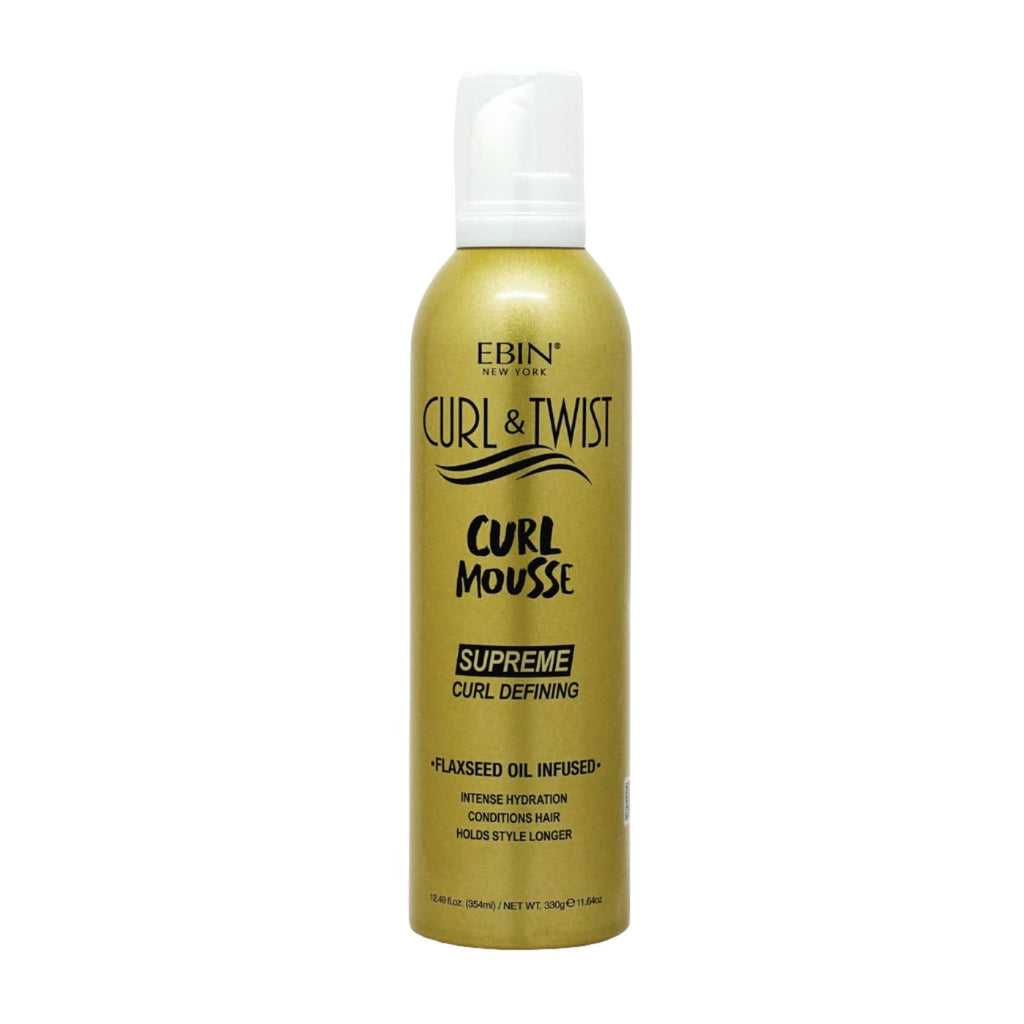 Ebin New York Curl & Twist Curl Mousse - Curl Defining - Supreme 12.49 oz — official pack photo CTCM03 (23_Curl-Mousse_CTCM03_front_0421-min.jpg) from ebinnewyork.com