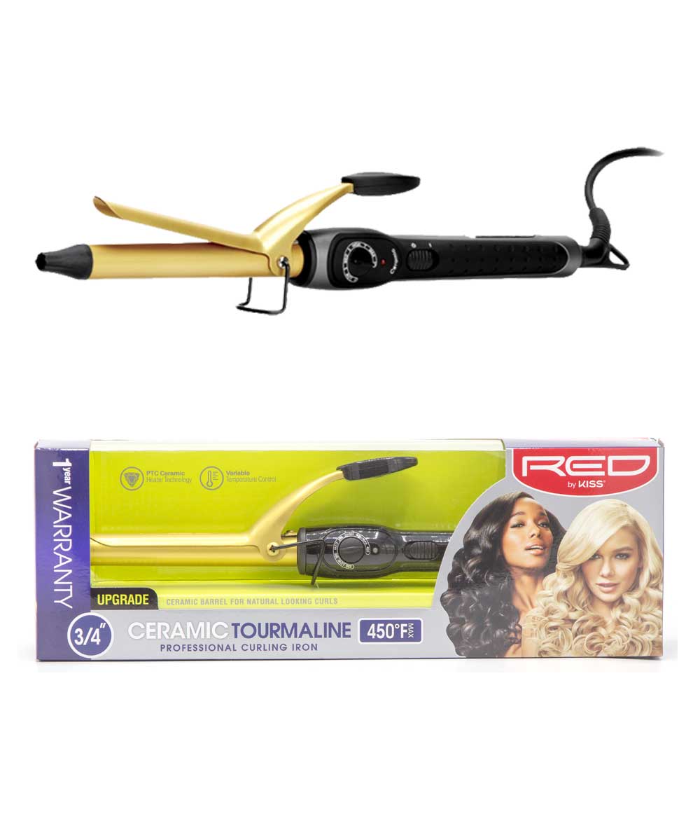 Red Curling Iron 3/4"
