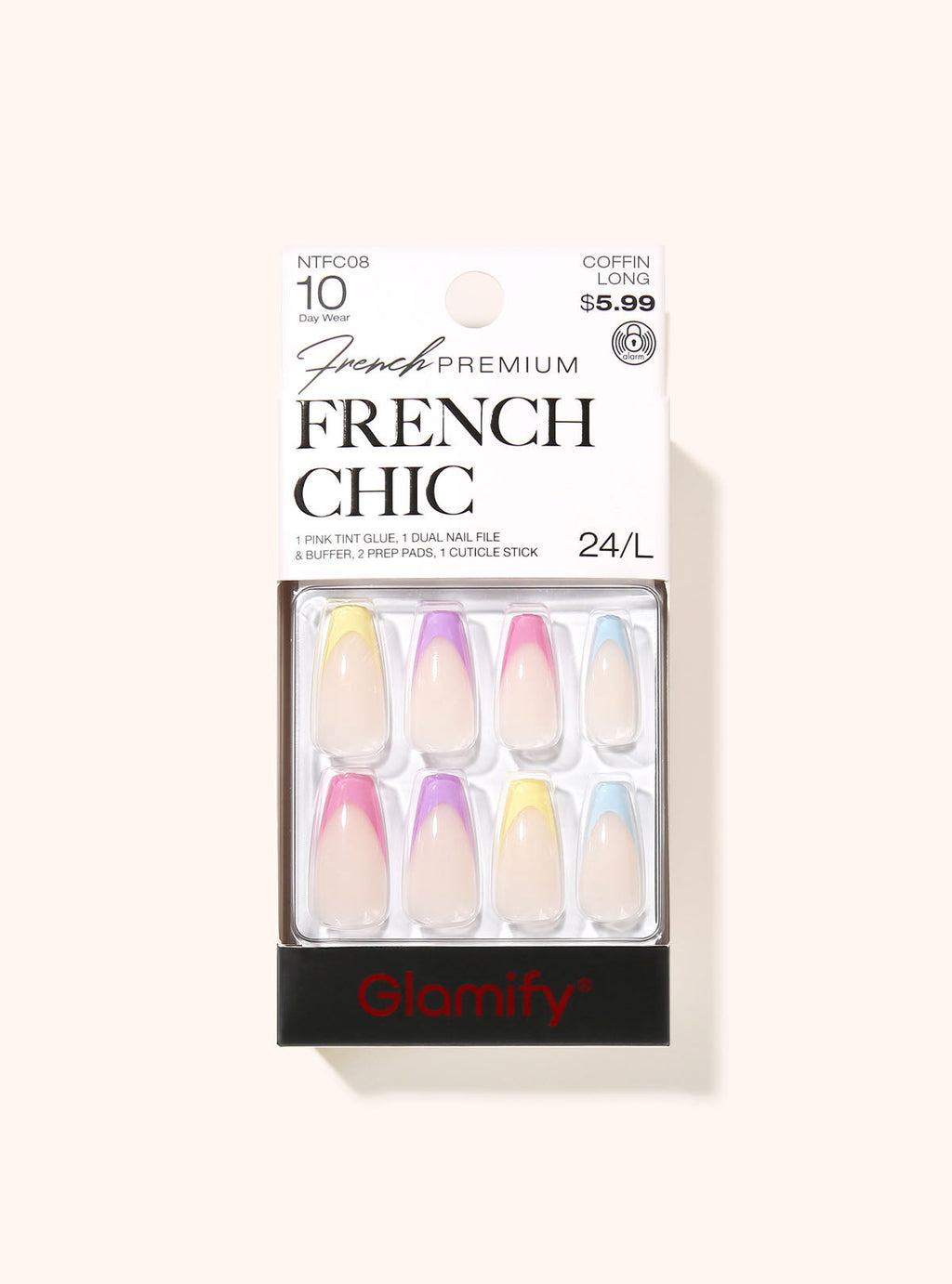 Glamify French Chic #ntfc08 — official pack NTFC08 from absolutenewyork.com