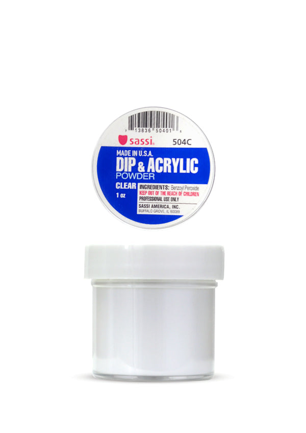 Sassi Dip & Acrylic Powder Clear 1oz
