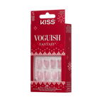 Kiss Voguish Fantasy Holiday Press On Glue Nails - Frosty Delights official pack