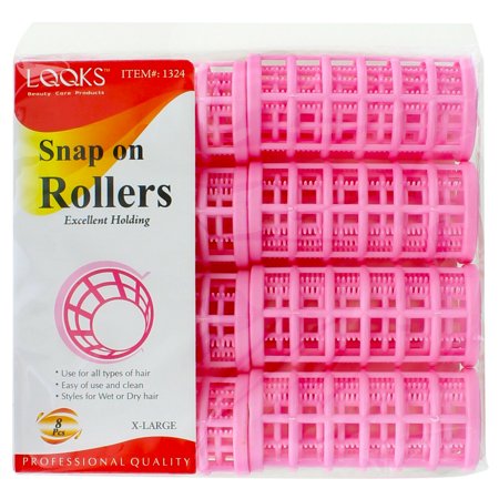 Snap on Hair Rollers Curler Wave Set Large Jumbo Medium Small Size Salon Quality