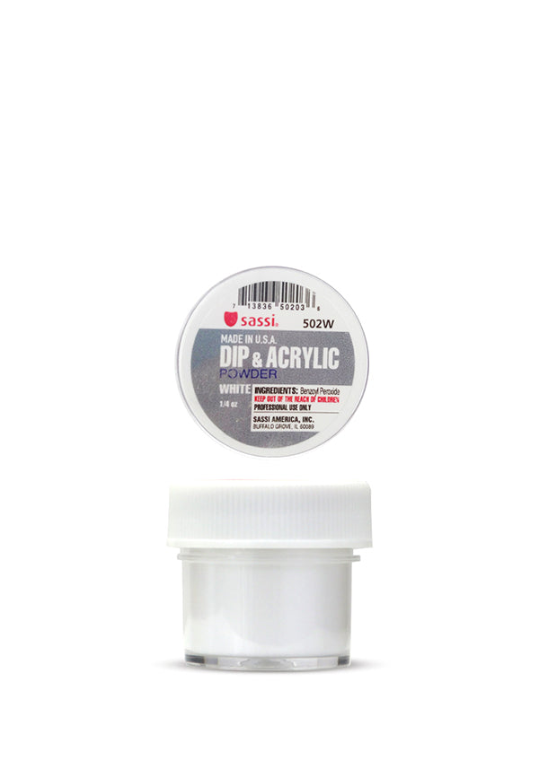 Sassi Dip & Acrylic Powder White 1/4oz