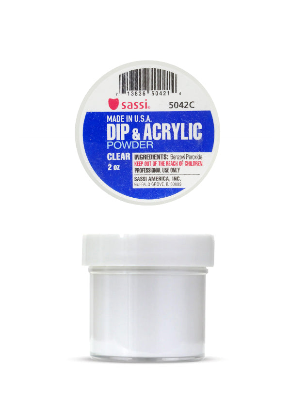 Sassi Dip & Acrylic Powder Clear 2oz