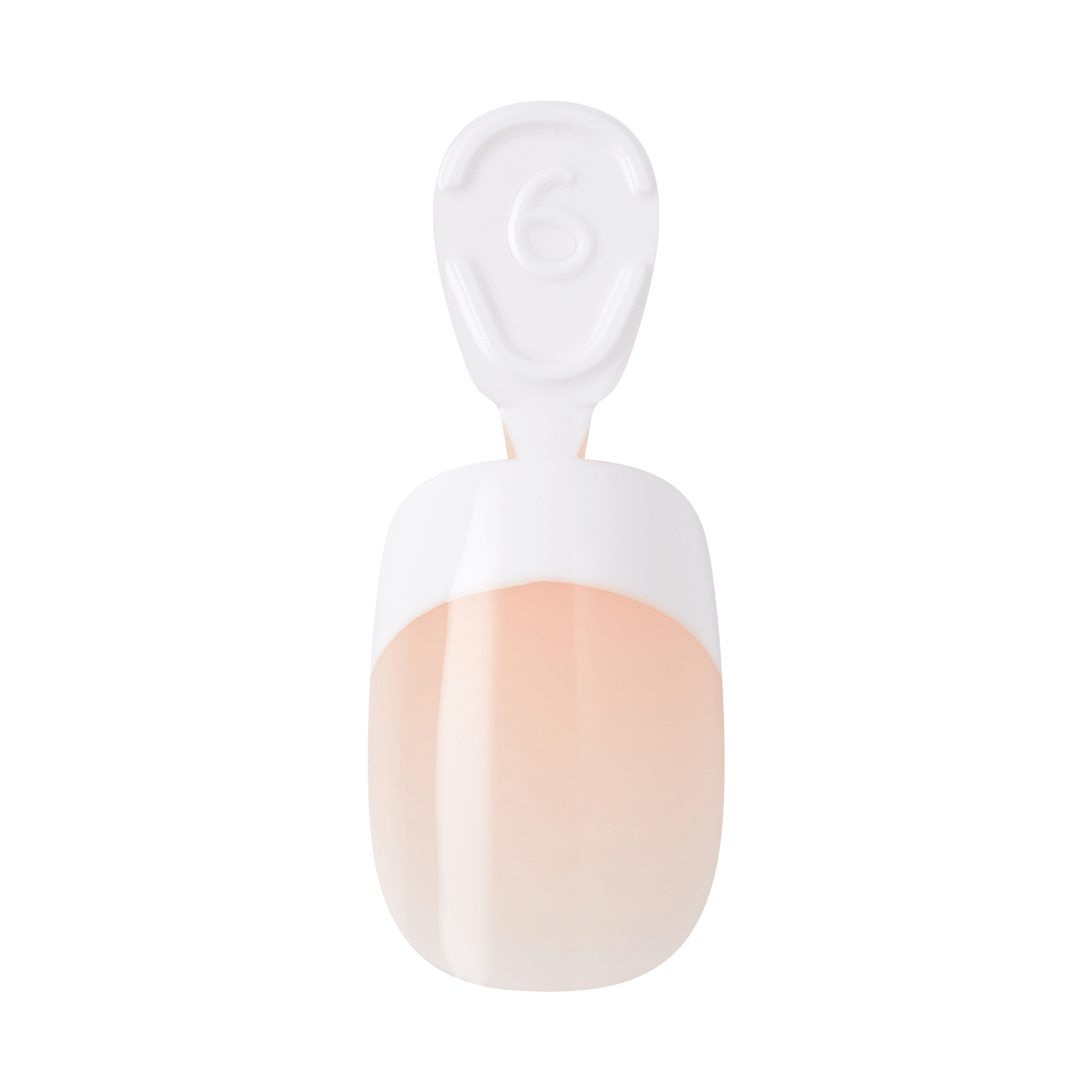 Kiss Core French Press On Fake Glue Nails - If You Dare | French Tips, White, Real Short, Squoval official pack