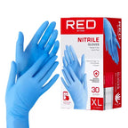 RED by KISS Professional Blue Nitrile Gloves (30pcs) official pack