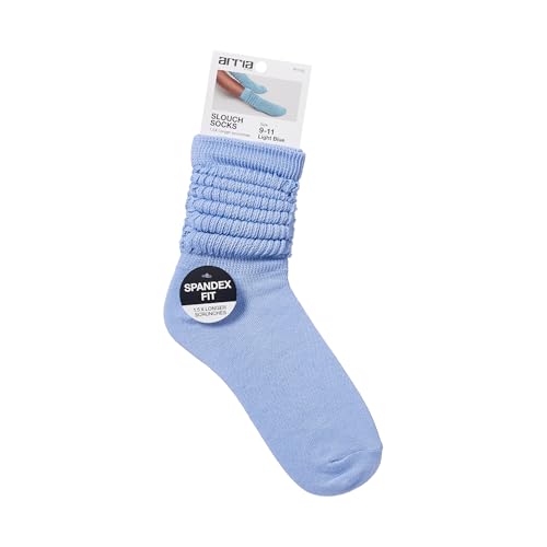 ARRIA Slouch Socks – Women’s Cute Trendy, Soft Ribbed Medium Thickness, All Seasons, Classic Solid Colors, Boot Sock, Pilates Barre Yoga Wear, Bre