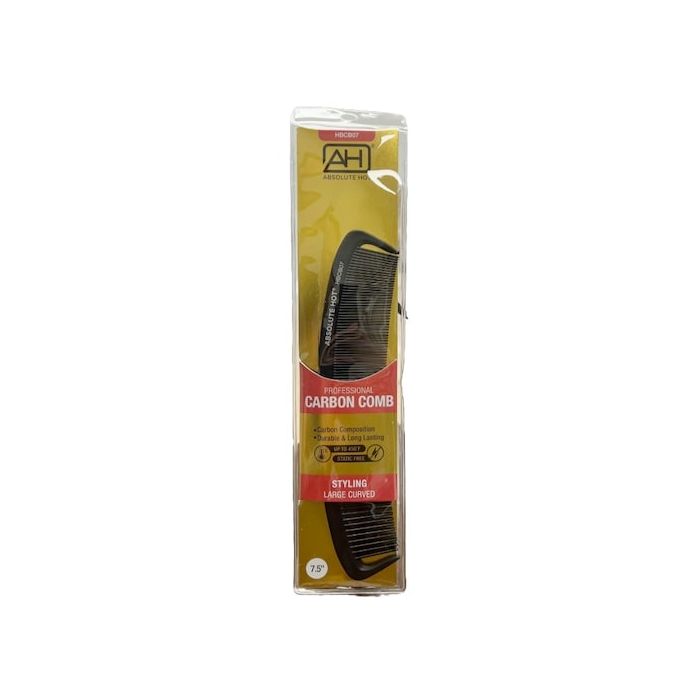ABSOLUTE HOT Carbon Comb Large Curved 7.5"