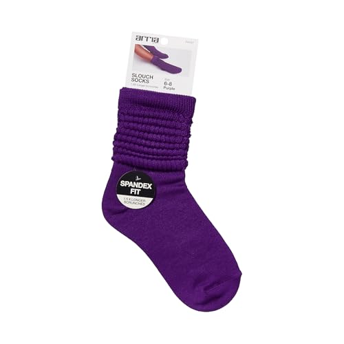 ARRIA Slouch Socks – Women’s Cute Trendy, Soft Ribbed Medium Thickness, All Seasons, Classic Solid Colors, Boot Sock, Pilates Barre Yoga Wear, Bre