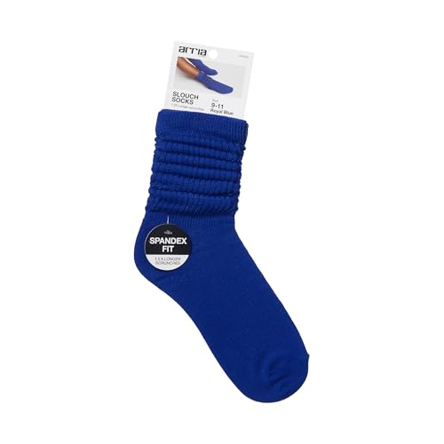 ARRIA Slouch Socks – Women’s Cute Trendy, Soft Ribbed Medium Thickness, All Seasons, Classic Solid Colors, Boot Sock, Pilates Barre Yoga Wear, Bre