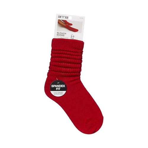ARRIA Slouch Socks – Women’s Cute Trendy, Soft Ribbed Medium Thickness, All Seasons, Classic Solid Colors, Boot Sock, Pilates Barre Yoga Wear, Bre