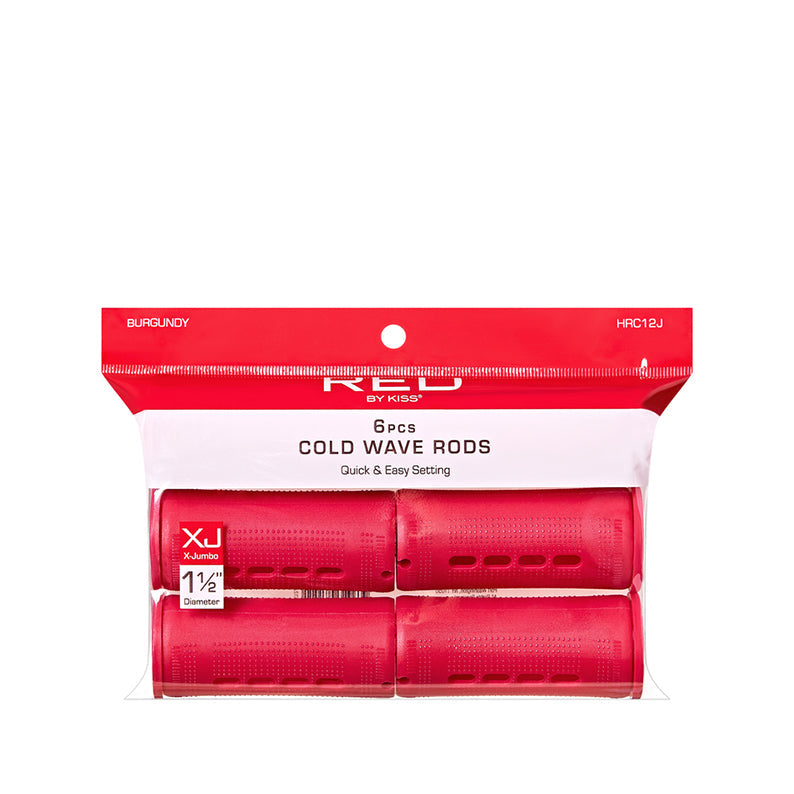 Red 6 Pcs Cold Wave Rods