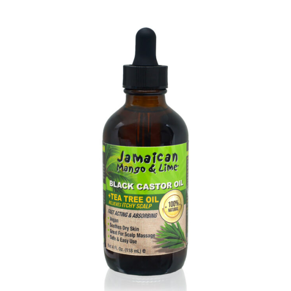 Jamaican Mango & Lime Black Castor Oil 4 oz Tea Tree