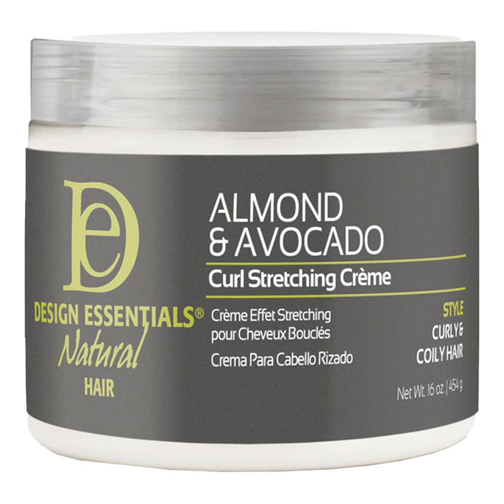 Design Essentials Natural Almond & Avocado Curl Stretching Creme 16 Oz *