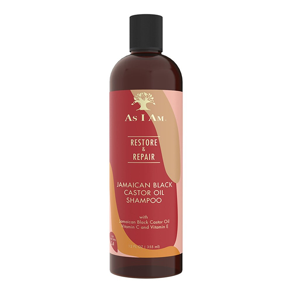 As I Am Restore & Repair Jamacian Black Castor Oil 12fl