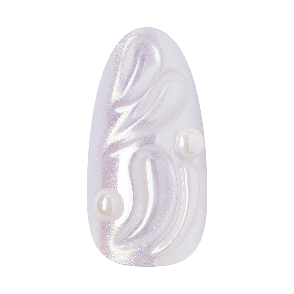 Kiss Icon Press On Fake Glue Nails - Remarkable | 3D & Jewel Design, Metallic Purple, Medium, Almond official pack