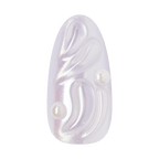 Kiss Icon Press On Fake Glue Nails - Remarkable | 3D & Jewel Design, Metallic Purple, Medium, Almond official pack