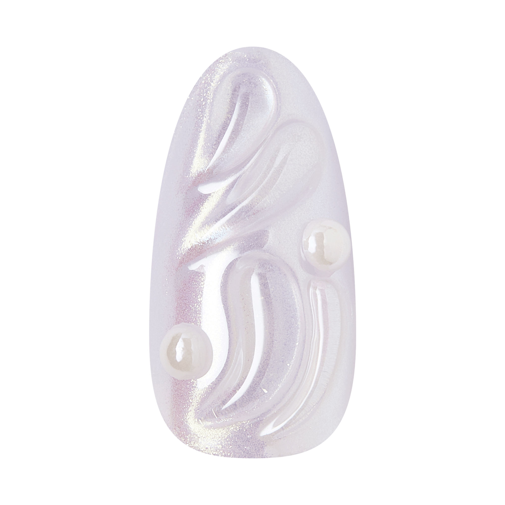 Kiss Icon Press On Fake Glue Nails - Remarkable | 3D & Jewel Design, Metallic Purple, Medium, Almond official pack
