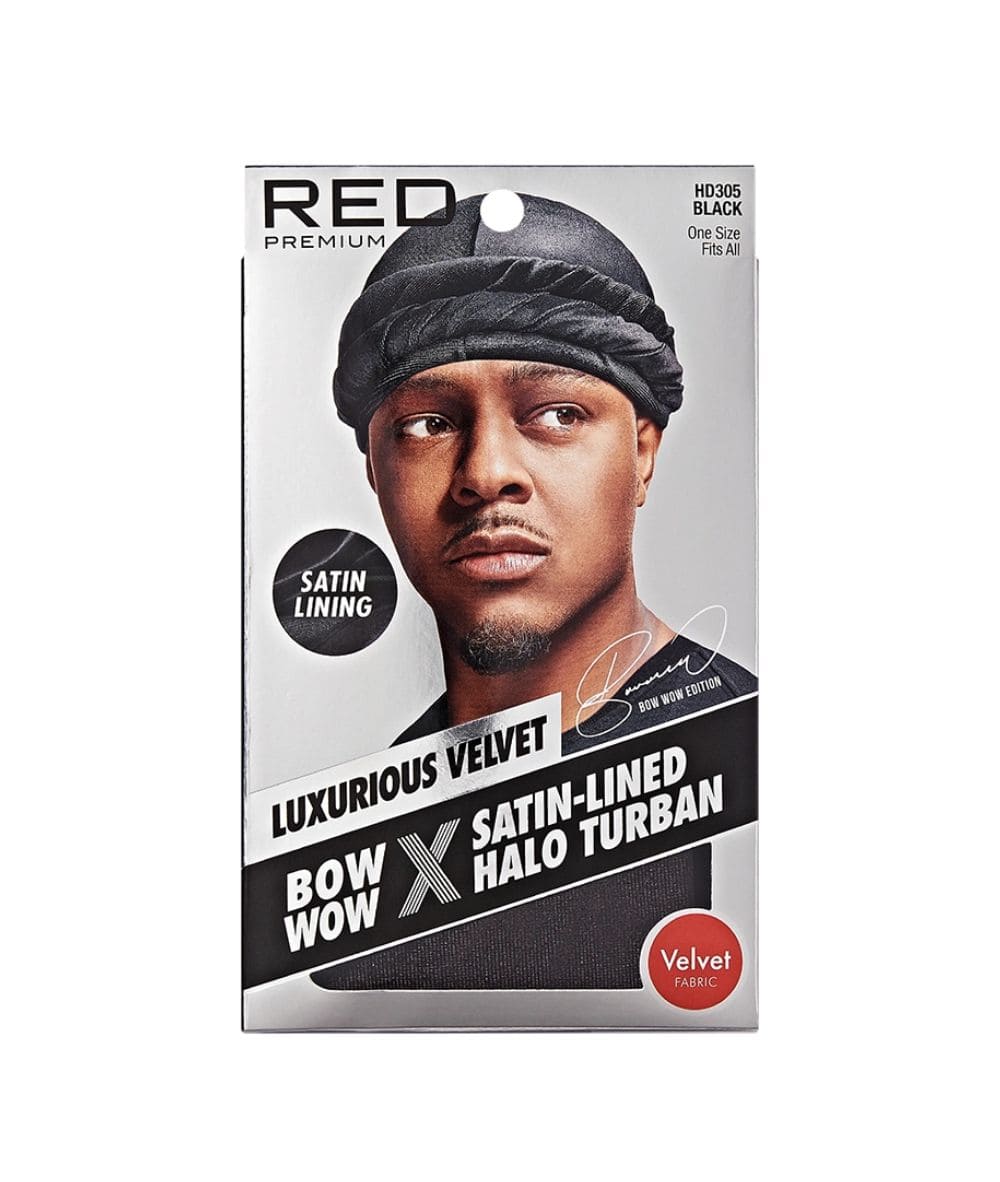 Red Satin Turban