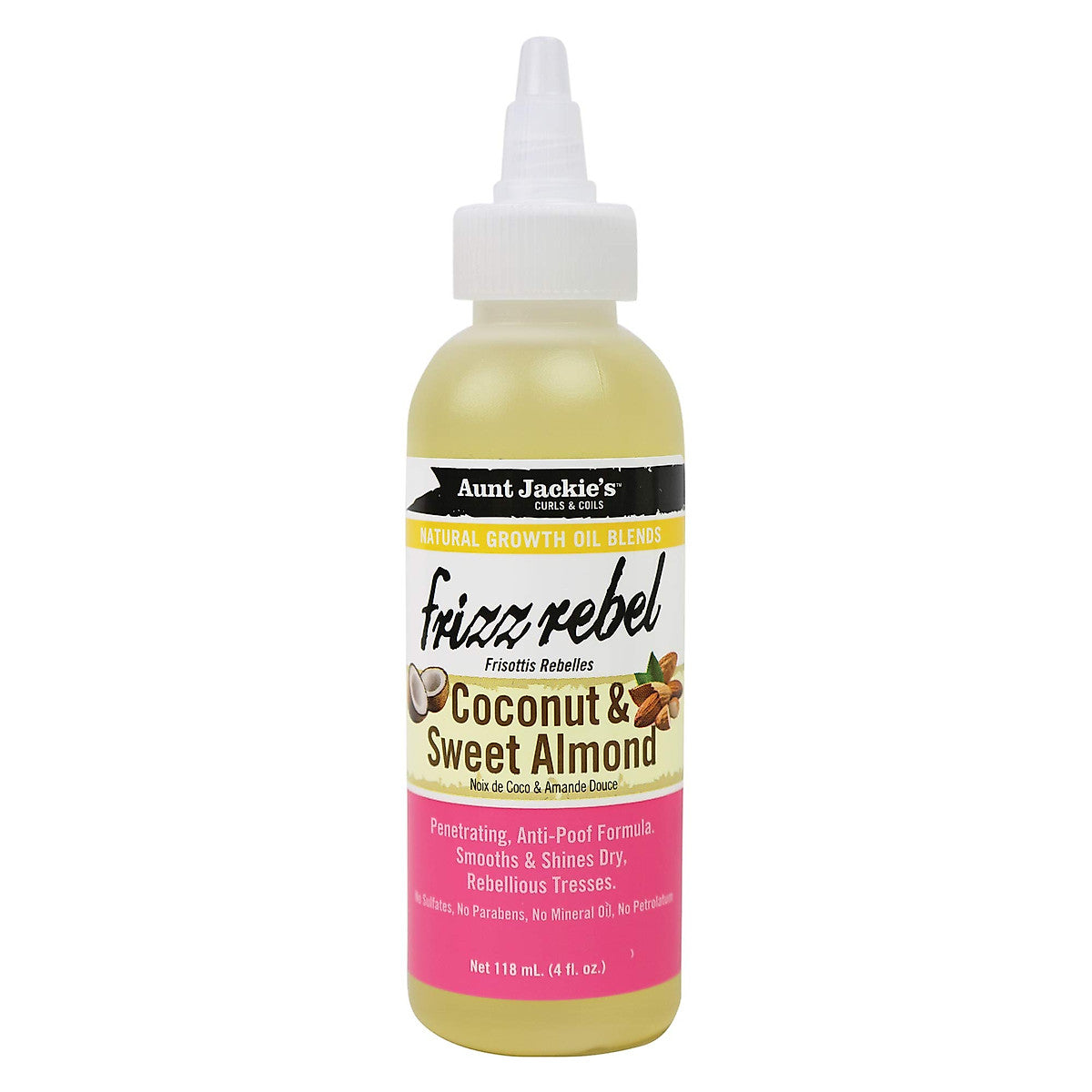 Aunt Jackies Frizz Rebel Coconut & Sweet Almond 4oz *
