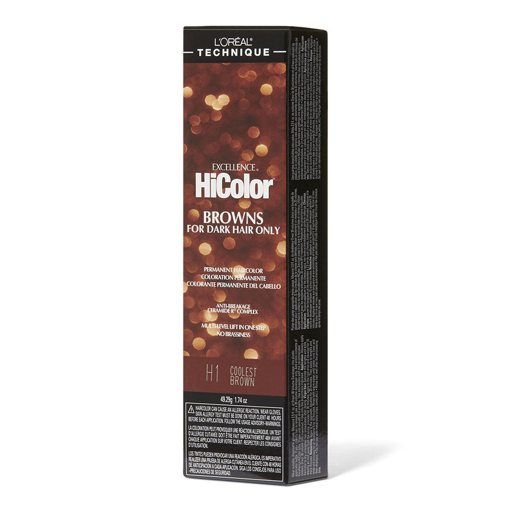 Loreal Hicolor Highlights Browns Dark Hair Only Coolest Brown H1