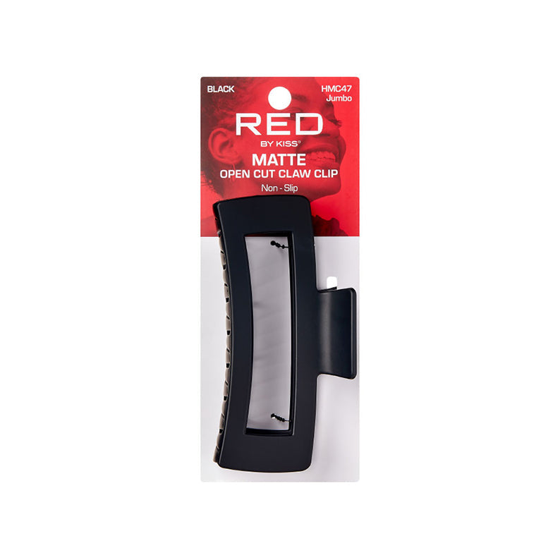 Red Matte Open Cut Claw Clip