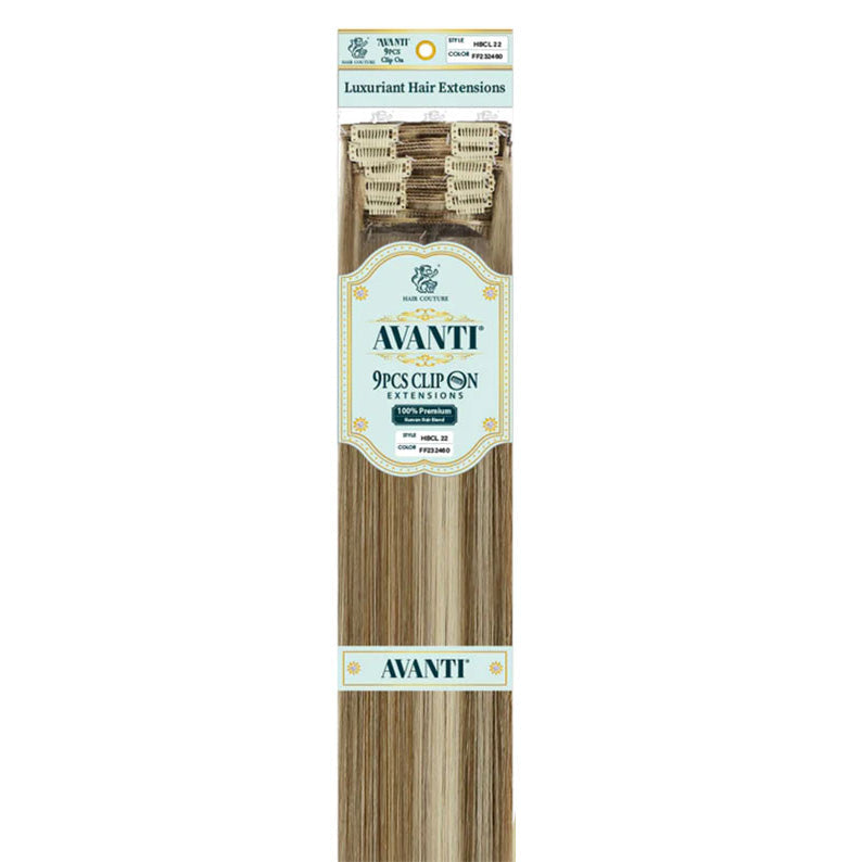Luxuriant Hair Extensions Avanti 9 Pcs Clip On HBCL18" #1
