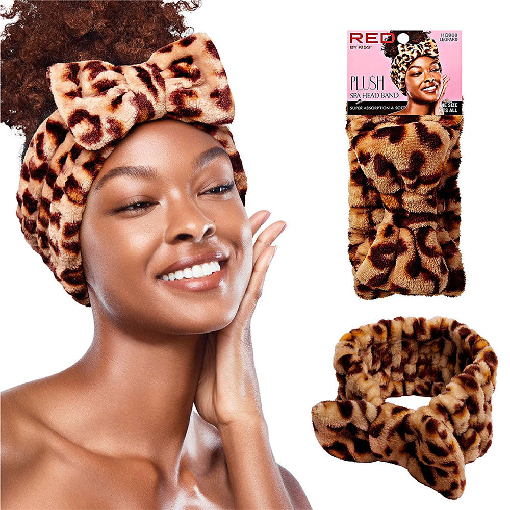 Red Plush Spa Headband HQ908