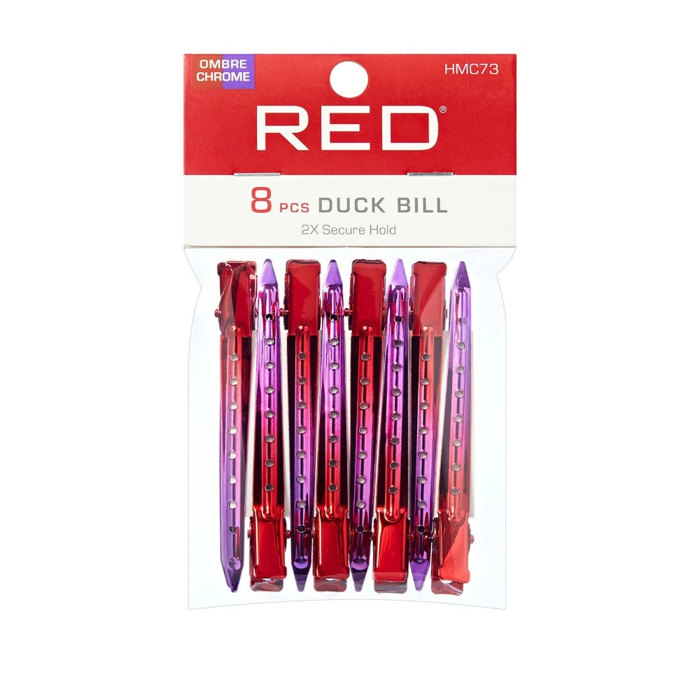 Duck Bill Clips Ombre Chrome