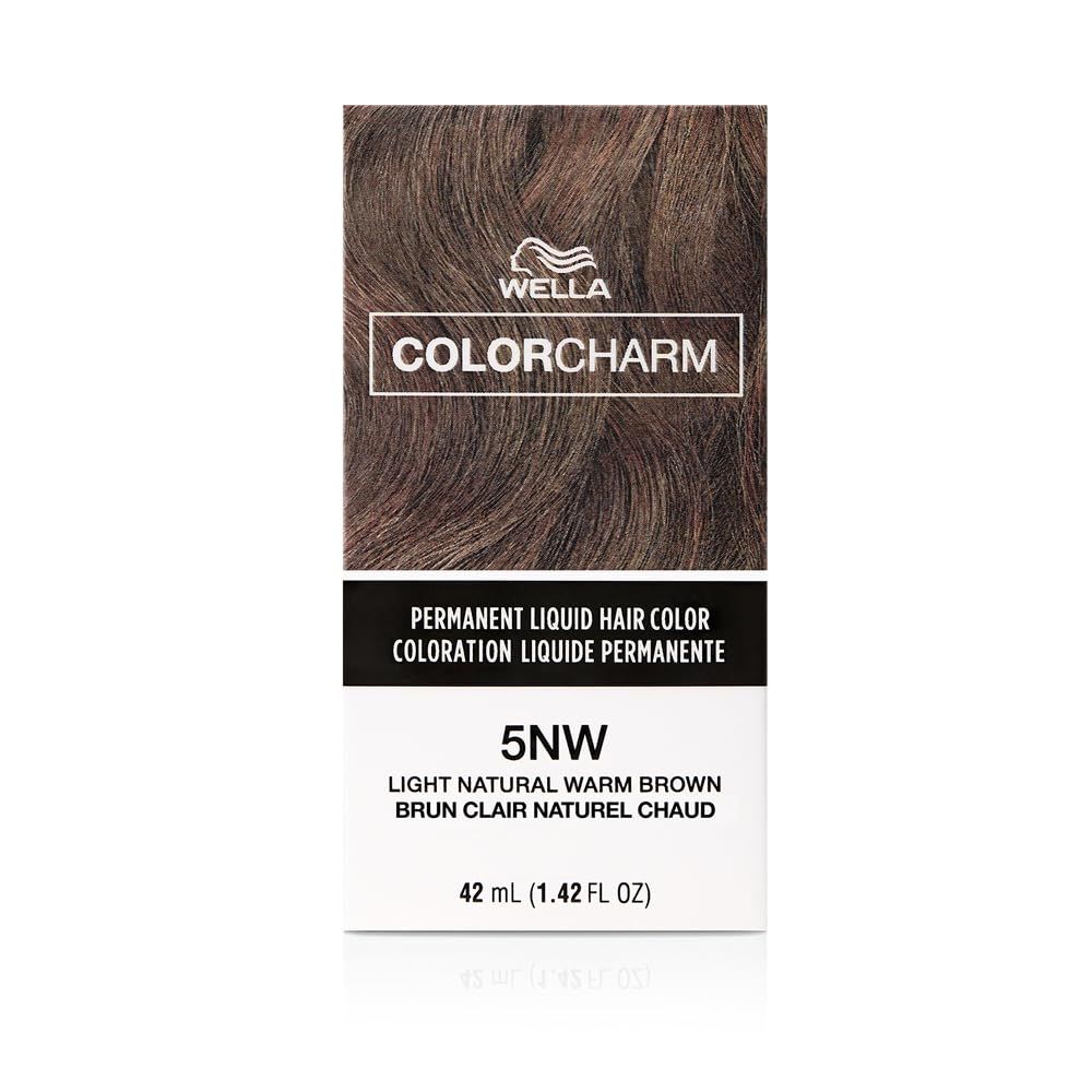 Wella Color Charm Permanent Liquid Hair Color Light Warm Brown 5NW *